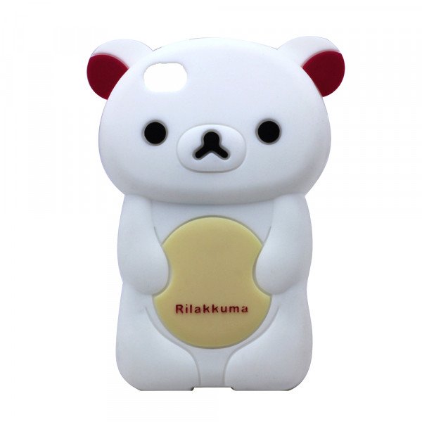 Wholesale iPhone 4S 4 3D Bear Case (White)